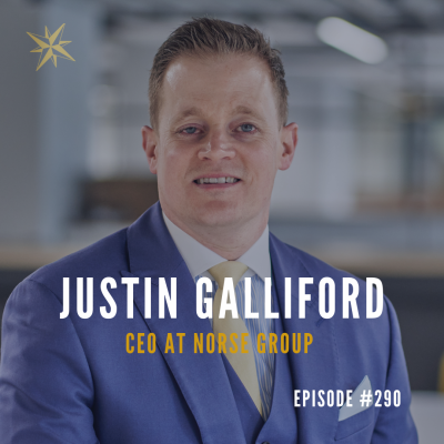 #290: Justin Galliford: CEO Norse Group Podcast by Jonathan Perks