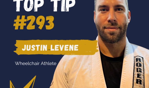 “My top leadership tip is accountability” says wheelchair athlete, Justin Levene